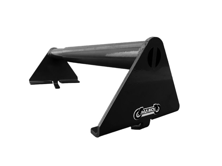 Klin pod koło, blokada, stoper koła do lawety i autolawety "L" - czarny